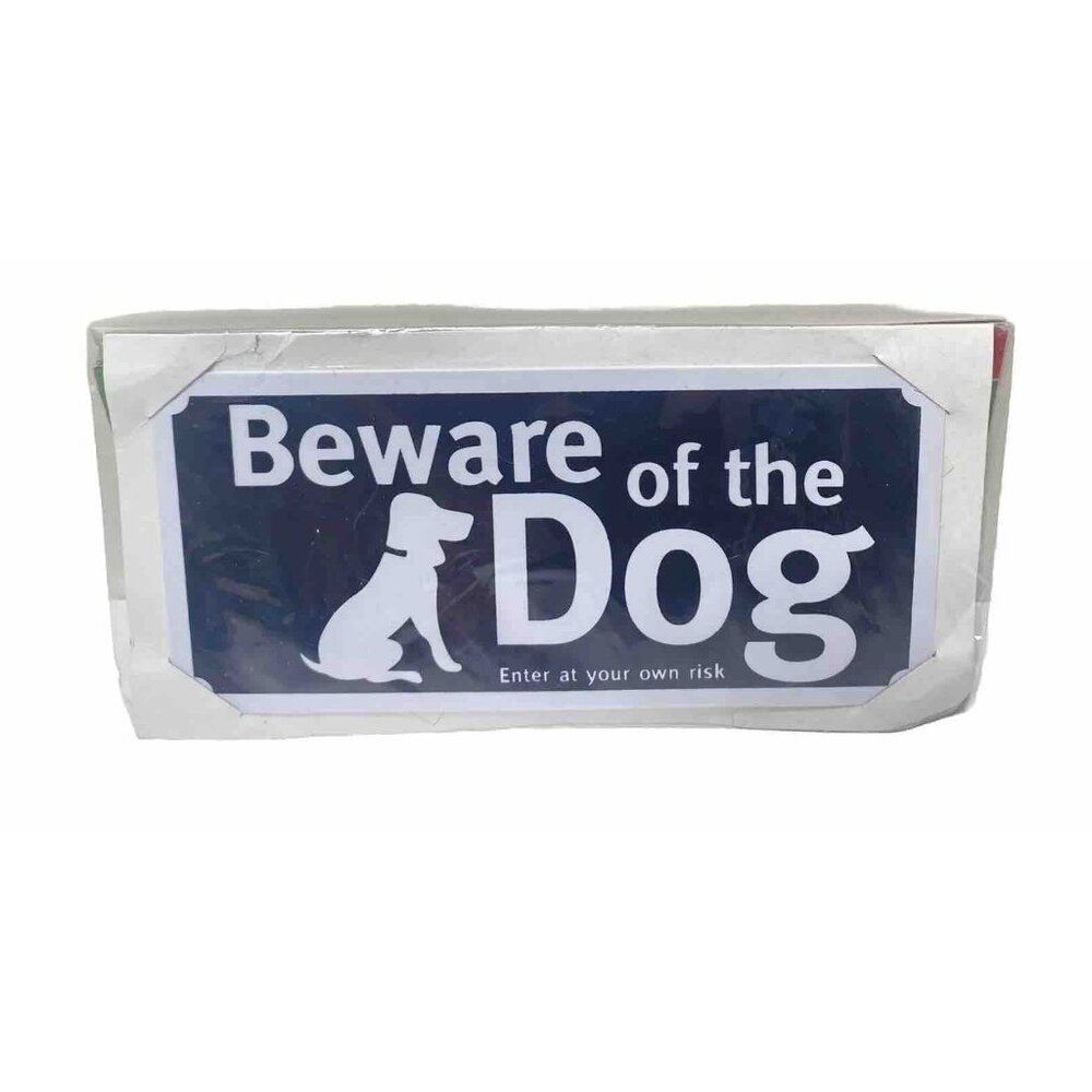 Beware Of Dog PVC Sign Indoors/outdoors Easy Installation Dog Sign Warning Dog